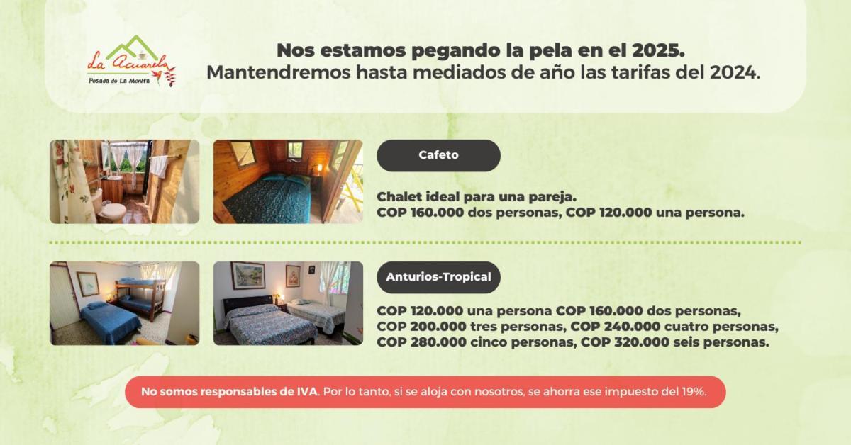 La Acuarela, Posada De La Monita Tribunas Buitenkant foto
